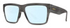 Profile View of Smith Optics Lineup Designer Blue Light Blocking Eyeglasses in Matte Gray Horn Marble Stripe Unisex Square Full Rim Acetate 58 mm