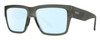 Profile View of Smith Optics Lineup Designer Blue Light Blocking Eyeglasses in Matte Moss Crystal Green Unisex Square Full Rim Acetate 58 mm