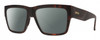 Profile View of Smith Optics Lineup Designer Polarized Sunglasses with Custom Cut Smoke Grey Lenses in Matte Tortoise Havana Brown Gold Unisex Square Full Rim Acetate 58 mm