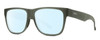 Profile View of Smith Optics Lowdown 2 Designer Blue Light Blocking Eyeglasses in Matte Moss Crystal Green Unisex Classic Full Rim Acetate 55 mm