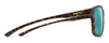 Side View of Smith Pinpoint Sunglasses Tortoise/PC ChromaPop Polarized Blue Green Mirror 59mm