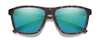 Front View of Smith Pinpoint Sunglasses Tortoise/PC ChromaPop Polarized Blue Green Mirror 59mm