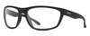 Profile View of Smith Optics Redding Designer Progressive Lens Blue Light Blocking Eyeglasses in Matte Black Unisex Wrap Full Rim Acetate 65 mm