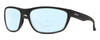Profile View of Smith Optics Redding Designer Progressive Lens Blue Light Blocking Eyeglasses in Matte Black Unisex Wrap Full Rim Acetate 65 mm