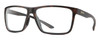 Profile View of Smith Optics Riptide Designer Blue Light Blocking Eyeglasses in Matte Tortoise Havana Brown Gold Unisex Rectangle Full Rim Acetate 61 mm