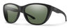 Profile View of Smith Shoal Unisex Sunglasses in Black/Photochromic CP Polarized Gray Green 58mm
