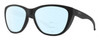 Profile View of Smith Optics Shoal Designer Progressive Lens Blue Light Blocking Eyeglasses in Matte Black Unisex Oval Full Rim Acetate 58 mm