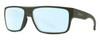 Profile View of Smith Optics Soundtrack Designer Blue Light Blocking Eyeglasses in Matte Moss Green Unisex Rectangle Full Rim Acetate 61 mm