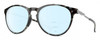 Profile View of Smith Optics Wander Designer Progressive Lens Blue Light Blocking Eyeglasses in Sky Tortoise Havana Blue Black Marble Unisex Round Full Rim Acetate 55 mm