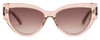 Front View of SITO SHADES ALLNIGHTER Cat Eye Sunglasses in Pink Crystal/Rosewood Gradient 56mm