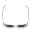 Top View of SITO SHADES AXIS Womens Sunglasses in Mercury White Crystal/Shadow Gradient 55mm