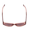 Top View of SITO SHADES AXIS Womens Sunglasses Rosewater Pink Crystal/Rosewood Gradient 55mm