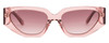 Front View of SITO SHADES AXIS Womens Sunglasses Rosewater Pink Crystal/Rosewood Gradient 55mm