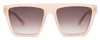 Front View of SITO SHADES BENDER Womens Sunglasses in Vanilla Pink Crystal/Minky Gradient 57mm