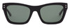 Front View of SITO SHADES BREAK OF DAWN Unisex Square Designer Sunglasses in Black/Slate 54 mm