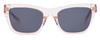 Front View of SITO SHADES BREAK OF DAWN Unisex Sunglass in Dew Clear Pink Crystal/Mirror 54 mm