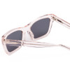 Close Up View of SITO SHADES BREAK OF DAWN Unisex Sunglass in Dew Clear Pink Crystal/Mirror 54 mm