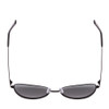 Top View of SITO SHADES CANDI Unisex Aviator Designer Sunglasses Matte Black/Iron Gray 59 mm