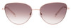Front View of SITO SHADES CANDI Unisex Aviator Designer Sunglass Rose Gold/Minky Gradient 59mm