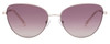 Front View of SITO SHADES CANDI Unisex Aviator Designer Sunglasses Silver/Quartz Gradient 59mm