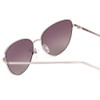 Close Up View of SITO SHADES CANDI Unisex Aviator Designer Sunglasses Silver/Quartz Gradient 59mm