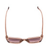 Top View of SITO SHADES CULT VISION Cateye Sunglasses in Pink Crystal/Rosewood Gradient 51mm