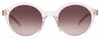 Front View of SITO SHADES DIXON Unisex Sunglasses in Clear Pink Crystal/Amethyst Gradient 52mm