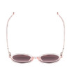 Top View of SITO SHADES DIXON Unisex Sunglasses in Clear Pink Crystal/Amethyst Gradient 52mm
