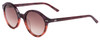 Profile View of SITO SHADES DIXON Unisex Round Sunglasses Purple Tortoise/Rosewood Gradient 52mm