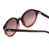 Close Up View of SITO SHADES DIXON Unisex Round Sunglasses Purple Tortoise/Rosewood Gradient 52mm