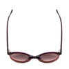 Top View of SITO SHADES DIXON Unisex Round Sunglasses Purple Tortoise/Rosewood Gradient 52mm