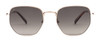 Front View of SITO SHADES ETERNAL Unisex Designer Sunglass in Gold Tortoise Tips/Horizon 52 mm