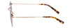 Side View of SITO SHADES ETERNAL Unisex Designer Sunglass in Gold Tortoise Tips/Horizon 52 mm