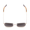 Top View of SITO SHADES ETERNAL Unisex Designer Sunglass in Gold Tortoise Tips/Horizon 52 mm