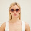 SITO SHADES FOXY Women's Sunglasses Sirocco Pink Crystal/Rosewood Gradient 52 mm