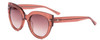 Profile View of SITO SHADES GOOD LIFE Women's Sunglasses in Pink Crystal/Rosewood Gradient 54 mm
