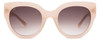 Front View of SITO SHADES GOOD LIFE Womens Sunglasses Vanilla Pink Crystal/Minky Gradient 54mm