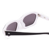 Close Up View of SITO SHADES KINETIC Unisex Square Designer Sunglasses Black White/Iron Gray 54mm
