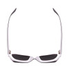 Top View of SITO SHADES KINETIC Unisex Square Designer Sunglasses Black White/Iron Gray 54mm