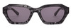 Front View of SITO SHADES KINETIC Unisex Designer Sunglasses Matrix Black White/Iron Gray 54mm