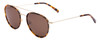 Profile View of SITO SHADES KITSCH Women's Aviator Sunglasses in Tortoise Havana Gold/Brown 55mm