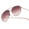 Close Up View of SITO SHADES LO PAN Womens Aviator Sunglasses in Rose Gold/Rosewood Gradient 58mm