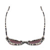 Top View of SITO SHADES LUNETTE Cat Eye Sunglasses in Black White Zebra Print/Rosewood 52 mm