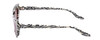 Side View of SITO SHADES LUNETTE Cat Eye Sunglasses in Black White Zebra Print/Rosewood 52 mm