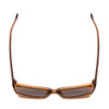 Top View of SITO SHADES NIGHT IN MOTION Unisex Sunglasses Tobacco Orange Crystal/Brown 57 mm