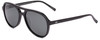 Profile View of SITO SHADES NIGHTFEVER Unisex Aviator Full Rim Sunglass in Black/Iron Gray 58 mm