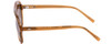 Side View of SITO SHADES NIGHTFEVER Unisex Aviator Sunglass Tobacco Orange Crystal/Brown 58mm