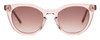 Front View of SITO SHADES NOW OR NEVER Women's Sunglasses Pink Crystal/Rosewood Gradient 50 mm