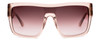 Front View of SITO SHADES ONYX Women's Sunglasses Sirocco Pink Crystal/Rosewood Gradient 132mm