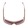 Top View of SITO SHADES ONYX Women's Sunglasses Sirocco Pink Crystal/Rosewood Gradient 132mm
